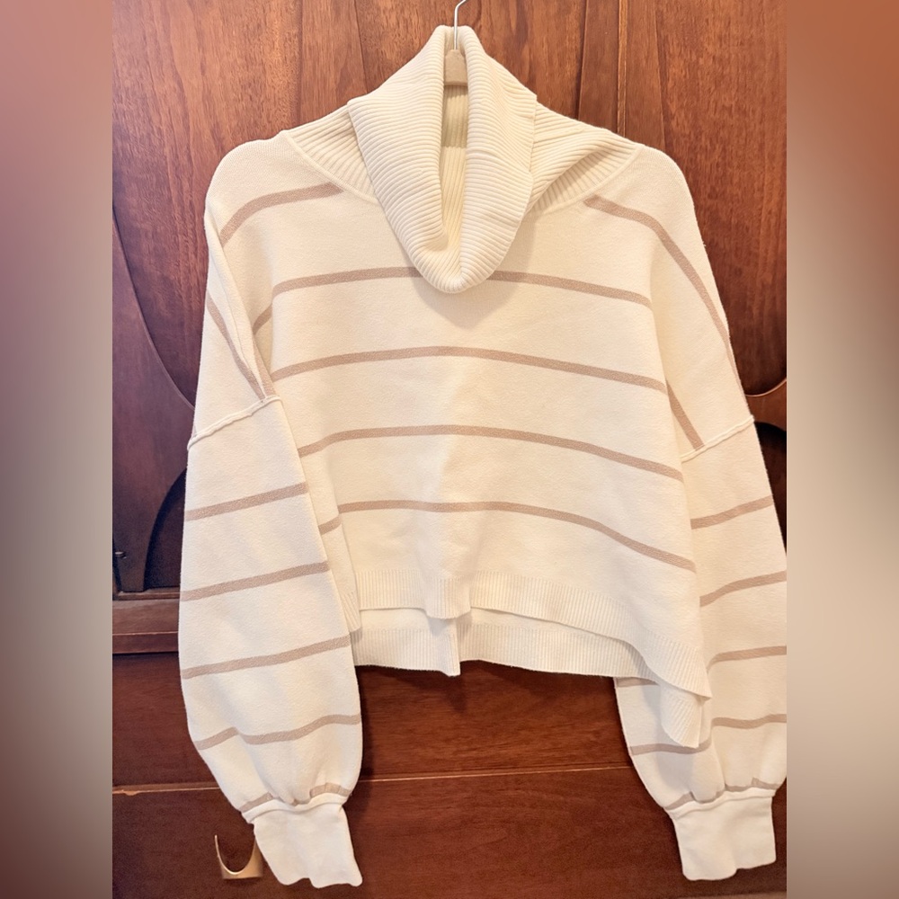 Free People Paulie Striped Turtleneck Sweater - Picture 6 of 12